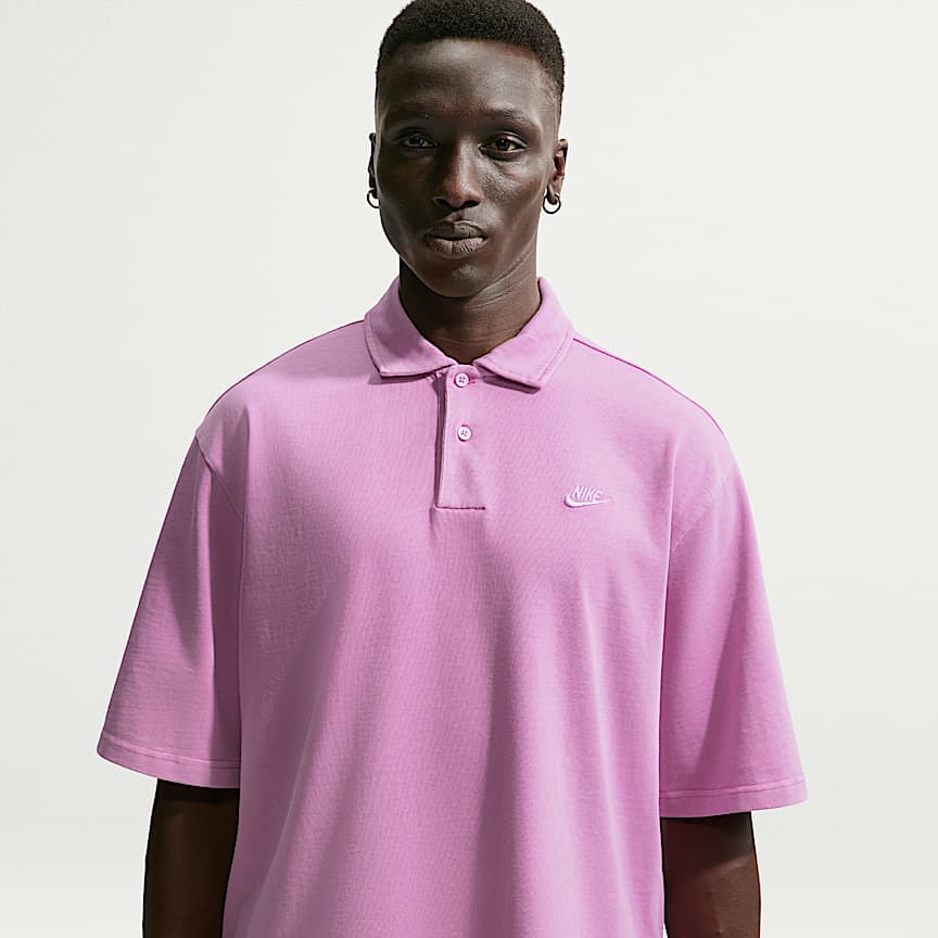 Nike Sportswear Club Men's Oversized Striped Polo. Nike.com